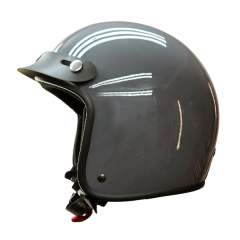 Low profile Jet helmet in Nardo Grey  open face